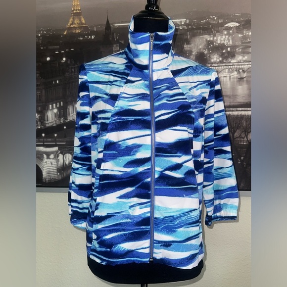 ZENERGY BY CHICO’S Lightweight Jacket Size 1 U.S M - Picture 2 of 5